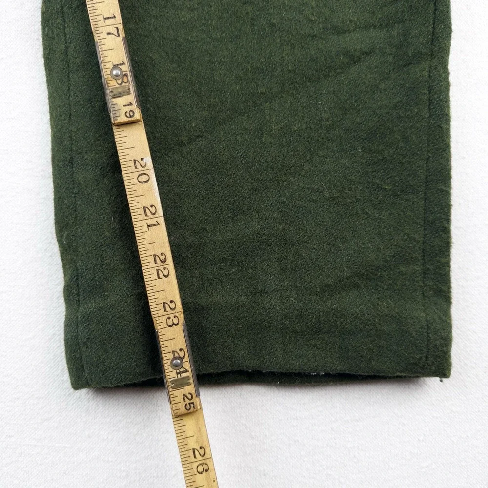 70's Vtg Woolrich Hunting Malone Pants 34x26 Wool Forest Green High Rise 12